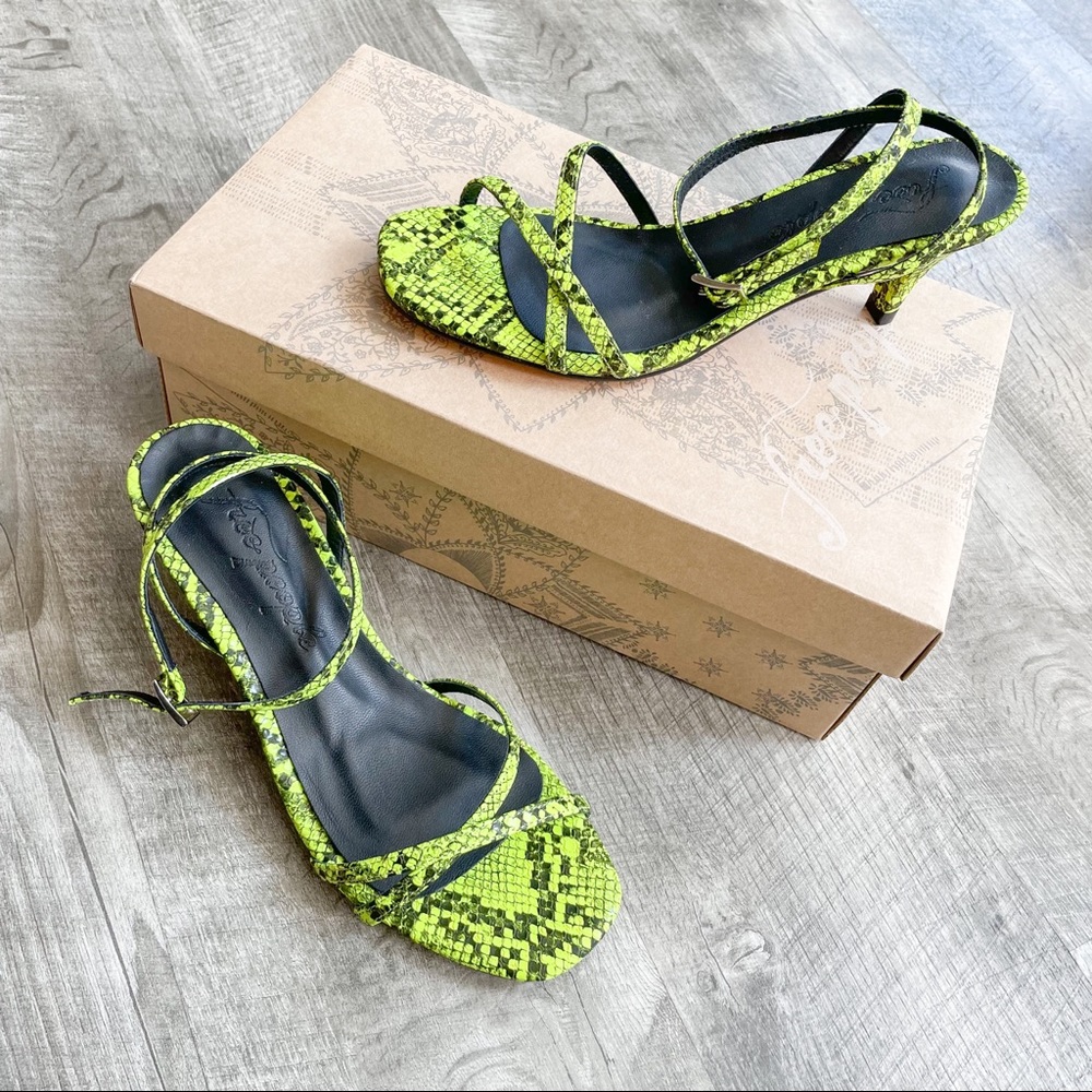 NIB Free People Salina Y2K Strappy Kitten Heels 36 - Picture 3 of 7